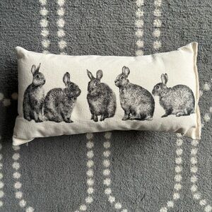 Maya Pickles - Decorative Rabbit Print Pillow